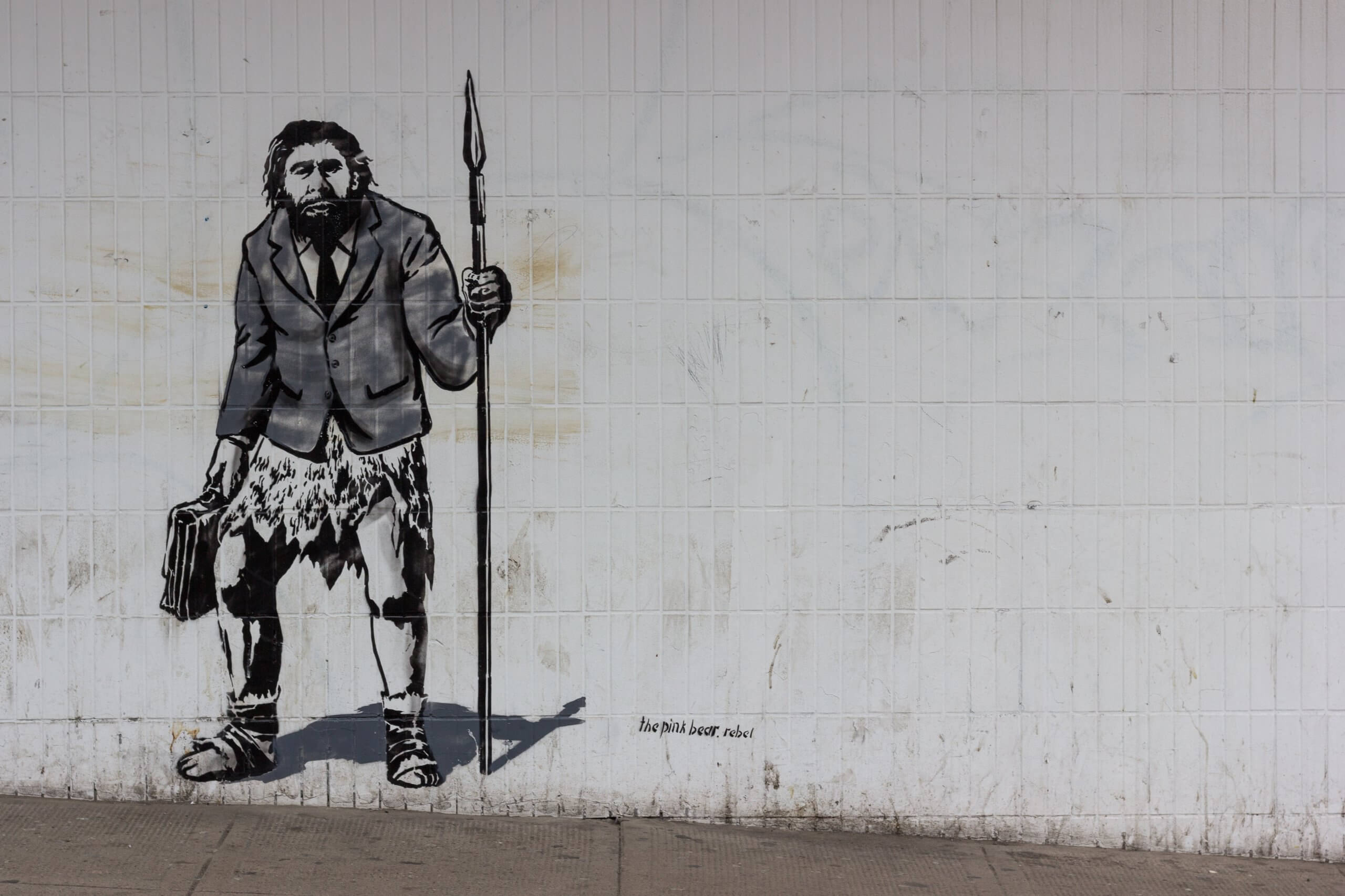Neanderthal street art