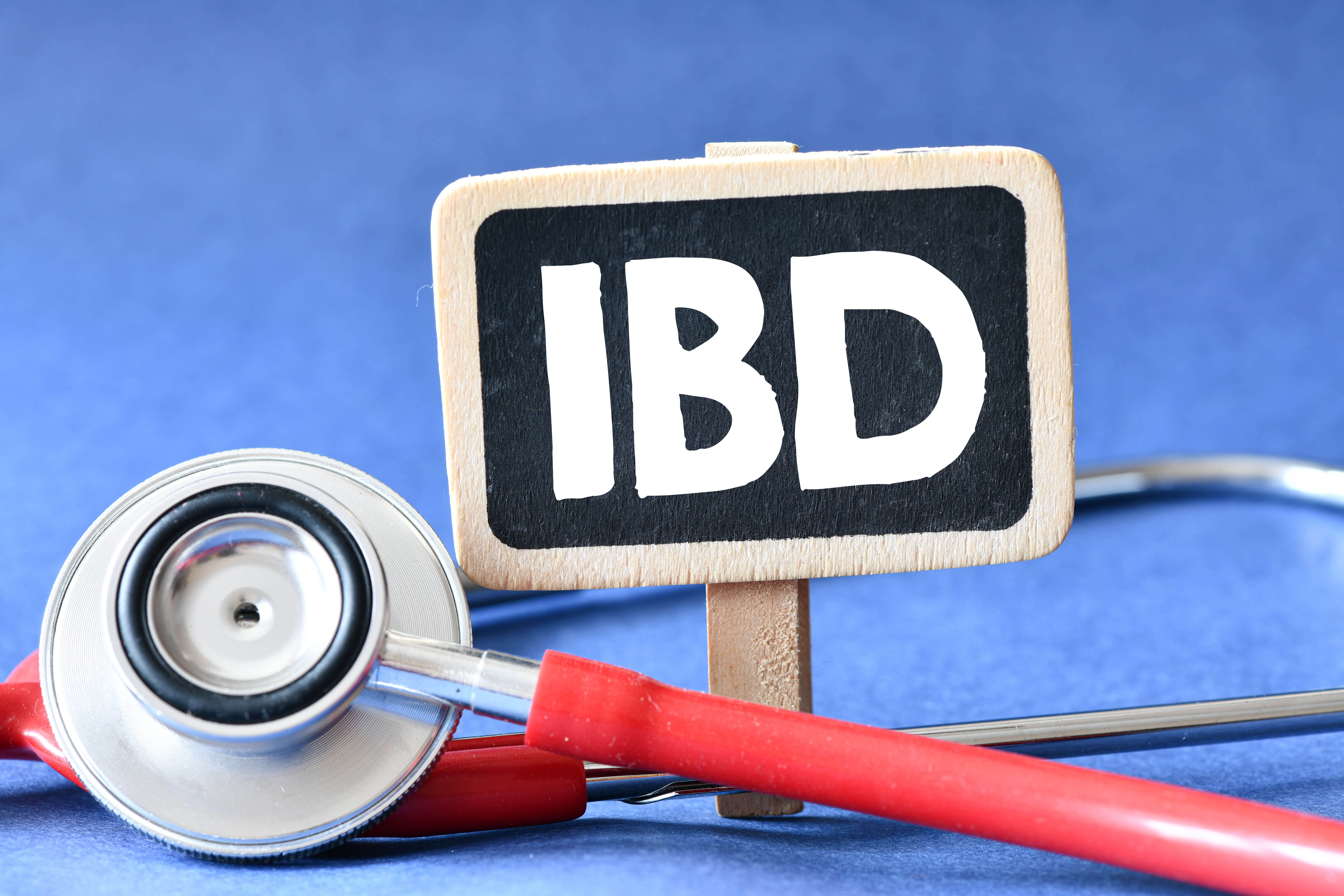 Blackboard showing IBD with stethoscope